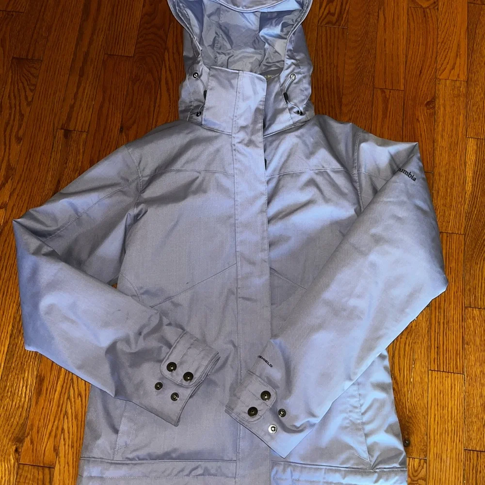 Columbia Women's Ski Jacket - Light Purple and Gray